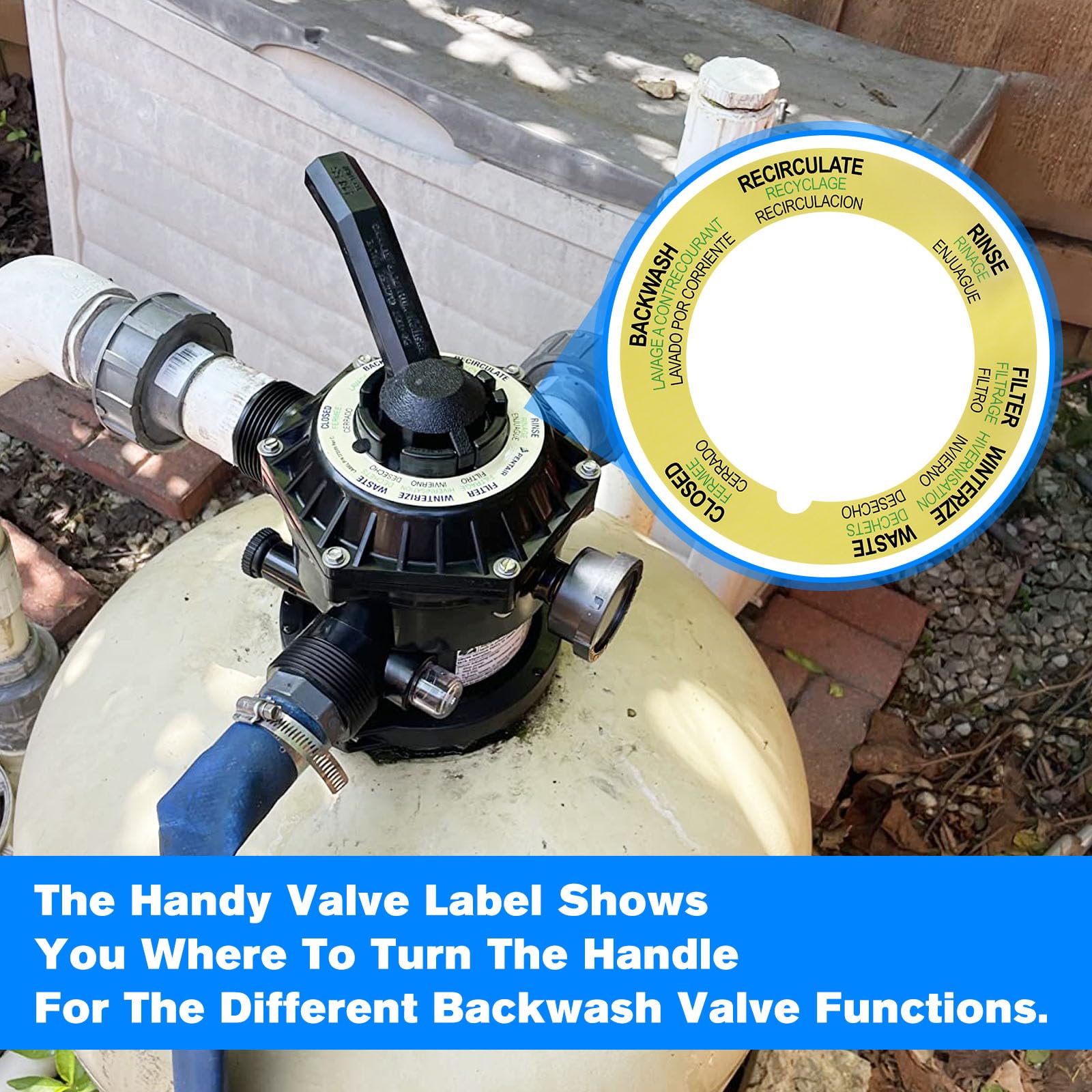 Amazon.com: Pool Filter Valve Label 272599 Replacement Pen tair